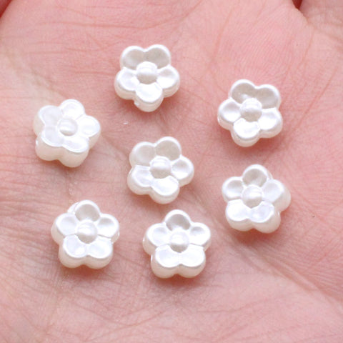 Heart Flower Shell  Beads DIY Imitation Pearl Style Making -JW01517-Veeddydropshipping