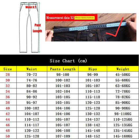 Plus Size Men Slim Jeans Man Pants Wide Men&#39;s Pants Fashion-TB01301-Veeddydropshipping
