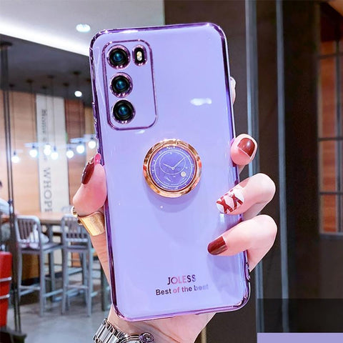 Luxury Ring Holder Plating Phone Case On For Xiaomi Mi Poco X3 Pro X3pro-PA00330-Veeddydropshipping