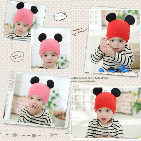 2 Layer Baby Hats Kids Cap Newborn With Ears Cotton Babies Accessories Baby-TB00465-Veeddydropshipping