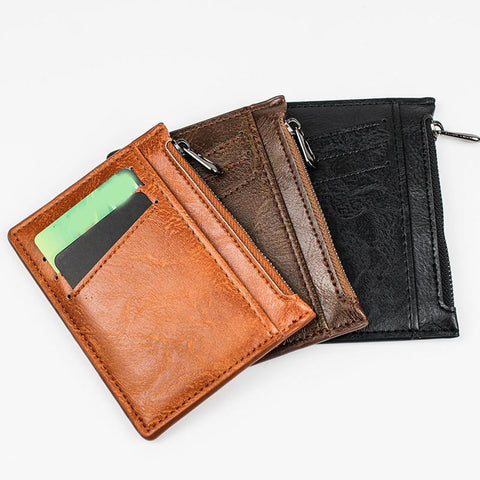 Holder Women Men Wallet Coin Purse Business Slim Money-BS00610-Veeddydropshipping
