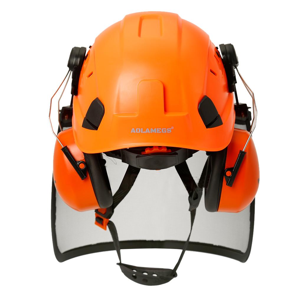 Safety Helmet Visor Earmuffs Chainsaw  Hard Hat-CO00670-Veeddydropshipping