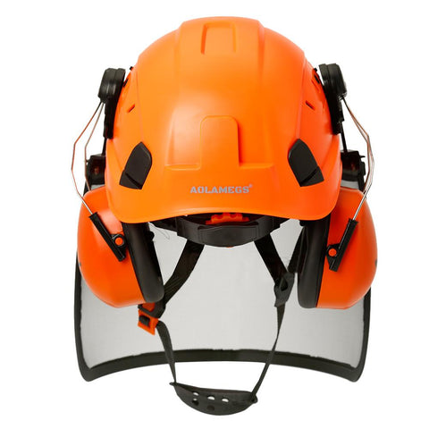Safety Helmet Visor Earmuffs Chainsaw  Hard Hat-CO00670-Veeddydropshipping