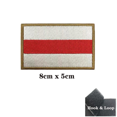 Republic Of Belarus Flag Armband Embroidered Patch Hook-HA00186-Veeddydropshipping