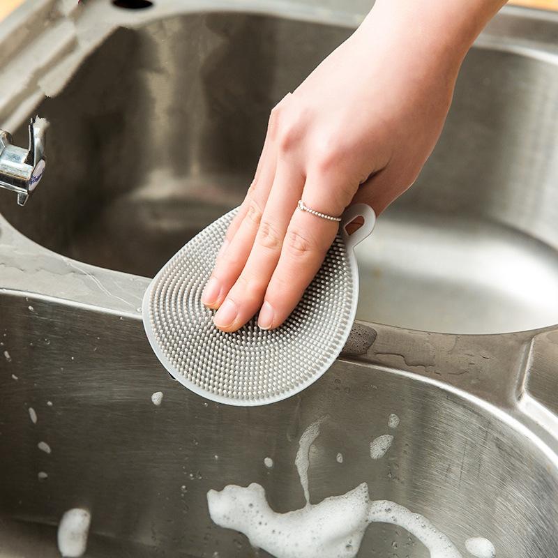 Silicone Cleaning Brush Kitchen Dishwashing Brushes-HA01094-Veeddydropshipping