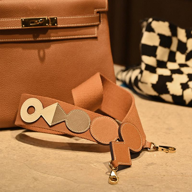 Bag Accessories Shoulder Strap Cowhide Color Blocking-BS00712-Veeddydropshipping
