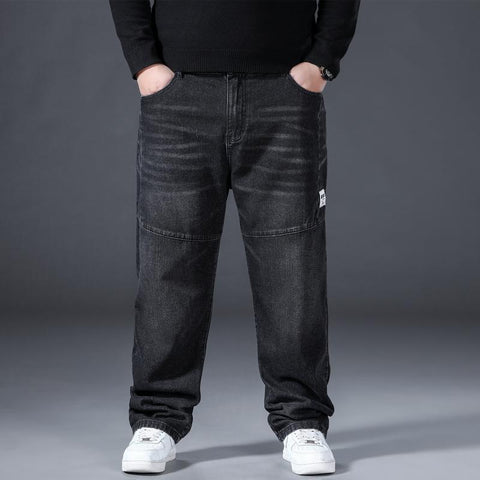 Oversized Denim Trousers Plus Size 48 Straight-MF00624-Veeddydropshipping