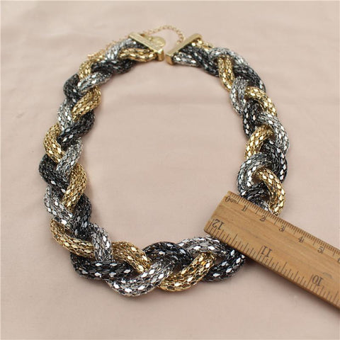 flower necklace character exaggerates rock hip-hop fashion -JW01348--Veeddydropshipping
