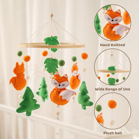 1 Set Baby Bed Bell Rattles Crib Mobiles Toy Rabbit Bear Pendant Animal-TB00816-Veeddydropshipping