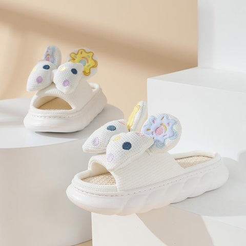 Women Indoor Slippers Breathable Hemp Cotton Home Shoes-BS01221-Veeddydropshipping