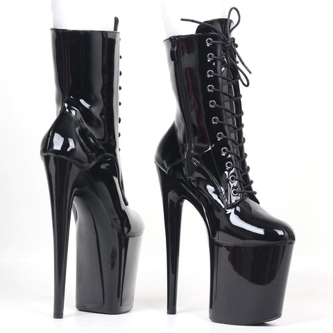 High Heels Platform Boots Lace Up Sexy Pole Dancing-BS00950-Veeddydropshipping