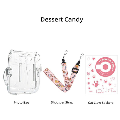 For Fujifilm Instax Mini 11 Transparent Camera Case Protective Carry Bag Case-CE00077-Veeddydropshipping