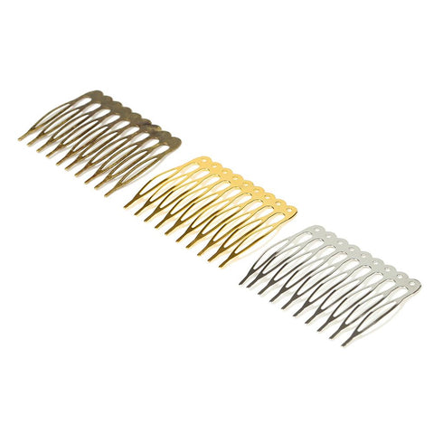 Metal Hair Comb Blank Hair Hairpins For Jewelry Making DIY -JW01600-Veeddydropshipping