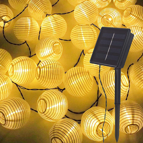 Waterproof Lantern Solar String Fairy Lights 6.5M 30 LED Outdoor Garland-TI00845-Veeddydropshipping