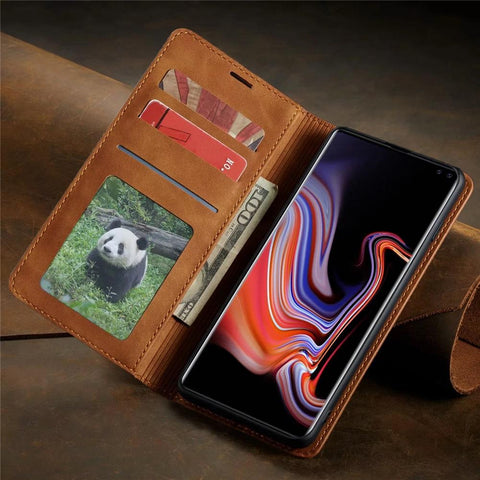 Wallet Leather Case For Samsung Galaxy S10 5G S10 Plus S20 FE S21 Plus-PA00220-Veeddydropshipping