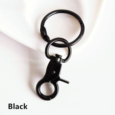 Colorful Dog Buckle  Round Key Ring DIY Jewelry Making Key Ring -JW01651-Veeddydropshipping