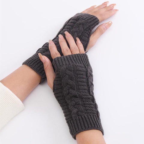 1 Pair Women Winter Warm Gloves Sexy Faux Rabbit Fur Hand Wrist Warmer Fingerless -OS01084-Veeddydropshipping