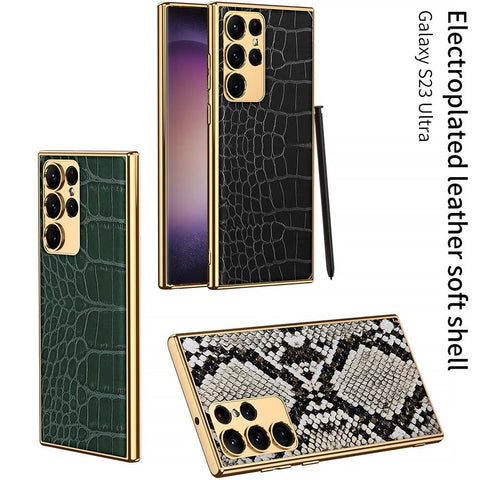 For Samsung s23 s23plus s23ultra electroplated soft edge personalized-PA00227-Veeddydropshipping