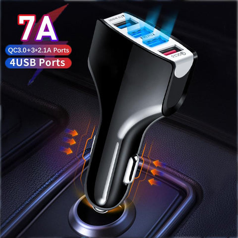 Car Usb Adapter 35W Quick Charger Station-Veeddydropshipping