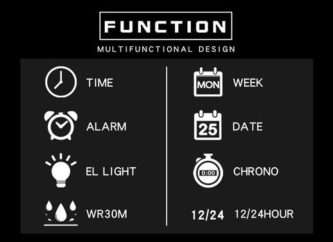 Sports Watch Digital Watch Men ClocksWaterproof Luminous -JW00716-Veeddydropshipping
