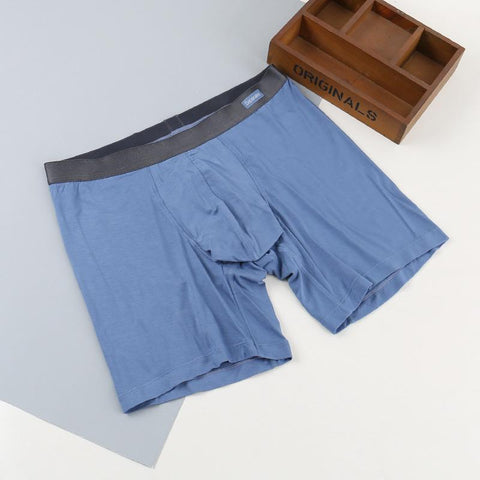 Bamboo Rayon Separate Pouch Underwear Long Leg Boxer-MF01650-Veeddydropshipping