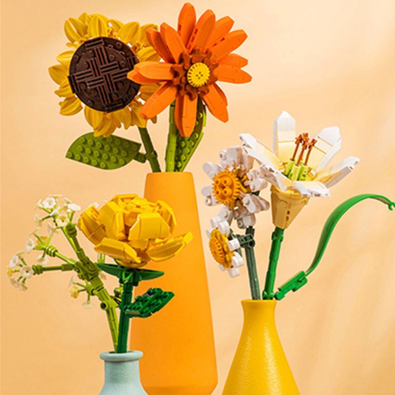DIY Sunflowers Tulips Roses Jasmines Plants Gypsophila Gardens-TB01503-Veeddydropshipping