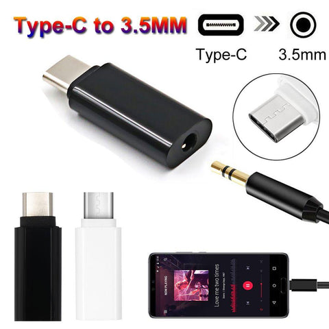 Earphone Headphone Connector USB-C Type C to 3.5mm Jack Audio Adapter Male to Female-CE00201-Veeddydropshipping