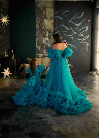 Gorgeous Matching Tulle Fluffy Dresses-WF01621-Veeddydropshipping