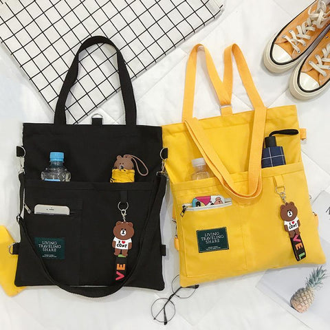 Bags Large Capacity Simple Folding Shopping Tote Bag-BS00127-Veeddydropshipping