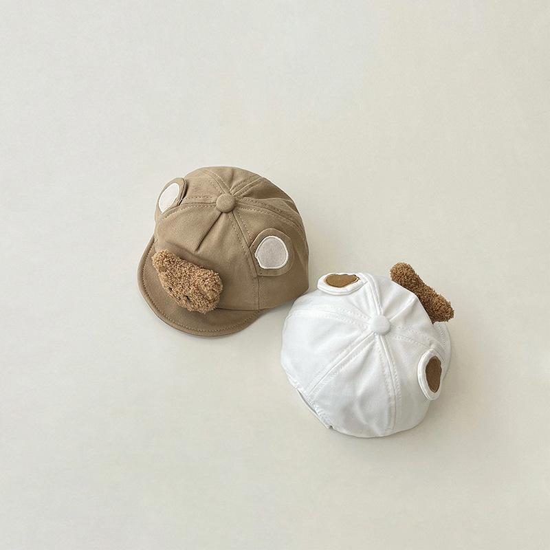 Newborn Baby Hat Korean Cute Cartoon 3D Bear Baseball Cap for Toddler Boy-Veeddydropshipping-2