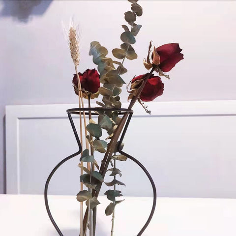 European-Style Iron Wire Vase-HA00253-Veeddydropshipping