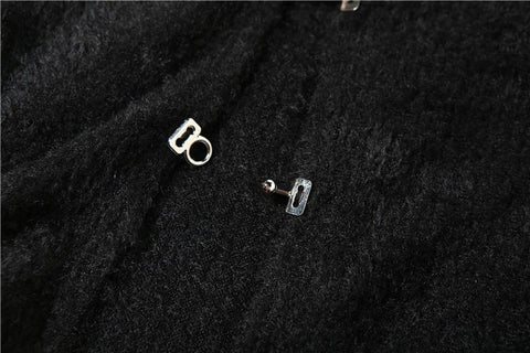 Women Clothing Slim Camisole Square Collar Cardigan Set-WF00268-Veeddydropshipping
