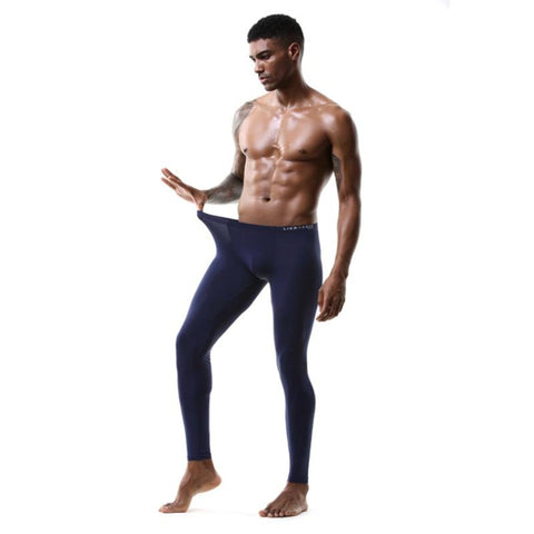 Men Sexy Long John High Elastic Tights  Homewear-MF01543-Veeddydropshipping