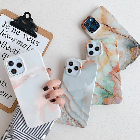 LOVECOM Classic Vintage Marble Phone Case For iPhone 13 Pro Max-PA00187-Veeddydropshipping