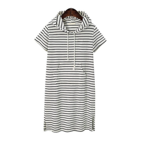 Women Summer Casual Striped Maternity Dresses Clothes Short Sleeve Knee-TB00578-Veeddydropshipping