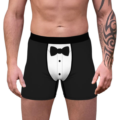 Shorts Underwear Mid Waist Elastic Waistband Boxer Brief-MF01404-Veeddydropshipping