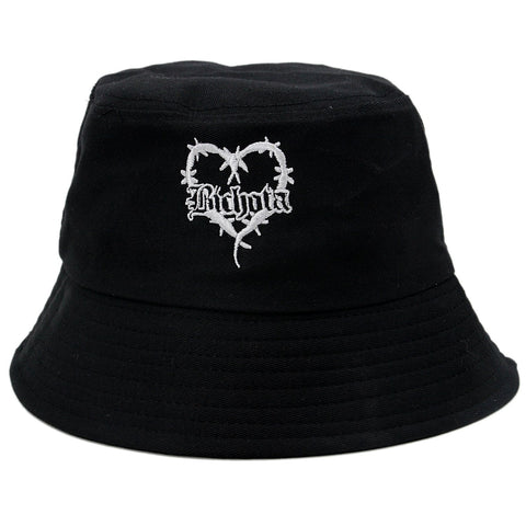 Heart Fisherman hat embroidered men and-MF00992-Veeddydropshipping