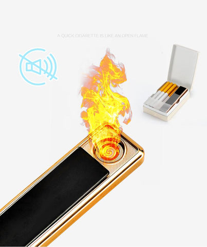 Ultra USB Rechargeable Coil Slim Lighter-HA00979-Veeddydropshipping