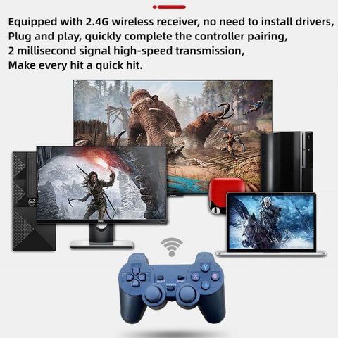 2.4Ghz Wireless Gamepad For PS3  PC  TV Box Android Phone Game -CE01398-Veeddydropshipping