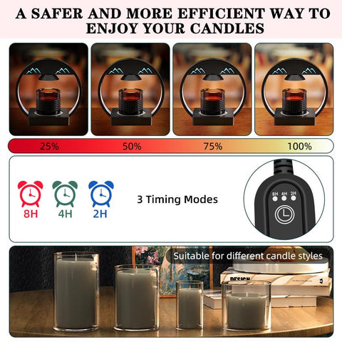 Candle Warmer Lamp Lantern with Timer-HA00370-Veeddydropshipping