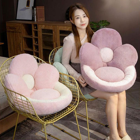 Flower Cushion Plush Decorative Pillow for Chair-HA00569-Veeddydropshipping