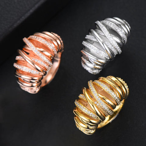 Shiny Charm Fingers Party Show Jewelry Ring -JW00425-Veeddydropshipping