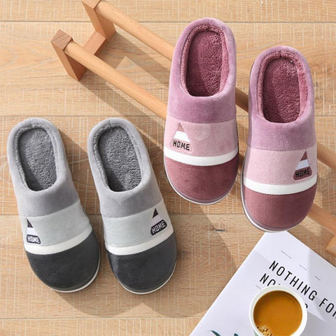 Men Slippers Warm Cotton Slippers Women Shoes Indoor House-BS01238-Veeddydropshipping