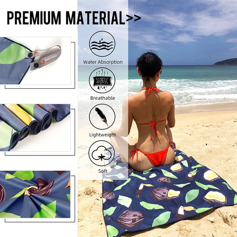 Super Absorbent Compact Lightweight Fast Drying Camping Beach Towels-OS00210-Veeddydropshipping