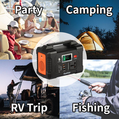 Flashfish Portable Solar Generator with Solar Panel -TI00749-Veeddydropshipping
