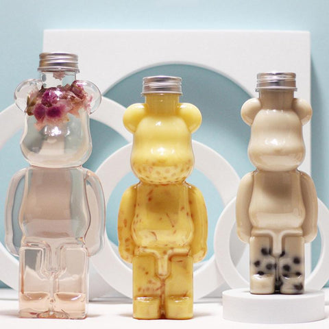 Tea Bottle Puppet Bear Shaped Thickened Net Cup-HA01274-Veeddydropshipping