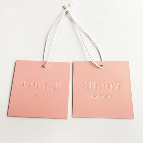 Custom Embossed Brand Logo Bags Swing Hang Tag-HA00087-Veeddydropshipping