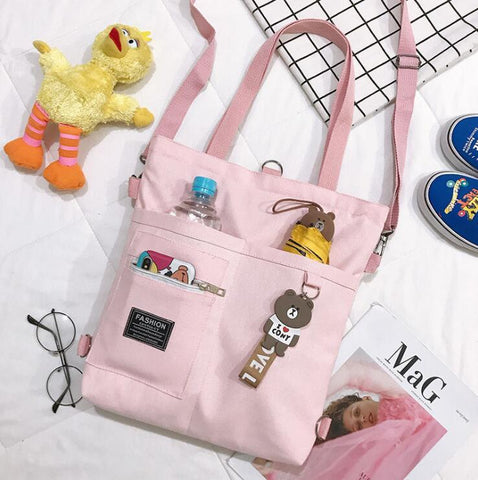 Bags Large Capacity Simple Folding Shopping Tote Bag-BS00127-Veeddydropshipping