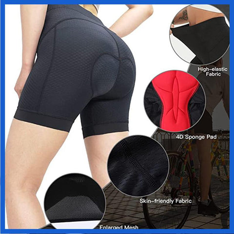 2022 Unisex Black Bicycle Cycling Shorts Solid Cosplay Comfortable Underwear -OS00882-Veeddydropshipping
