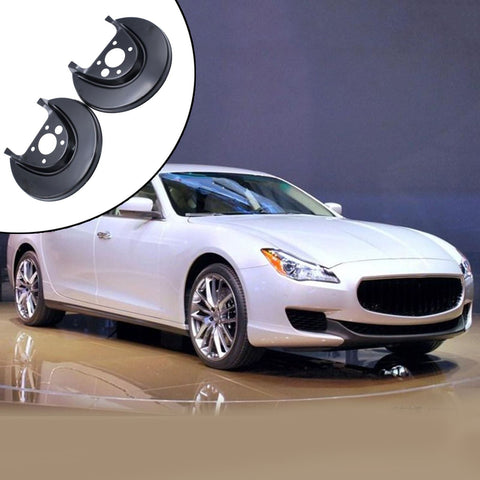 Set of 2 Brake Backing Plates Black Anchor Cover Splash Plates Fits for Audi-AM00187-Veeddydropshipping